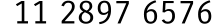11 2897 6576